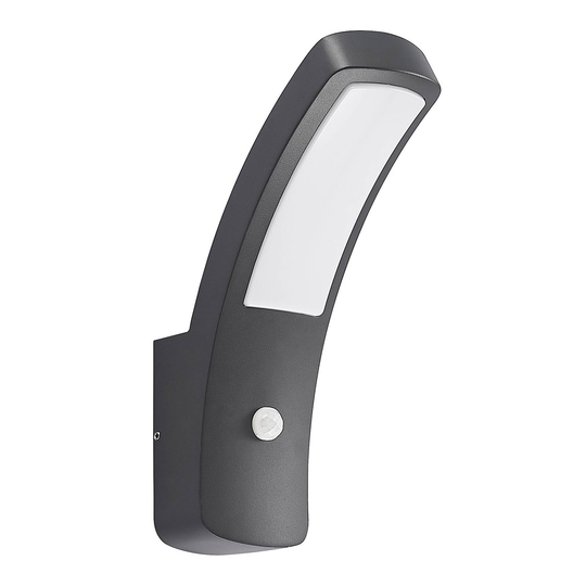 Lindby Moshe LED-utomhusvägglampa med sensor