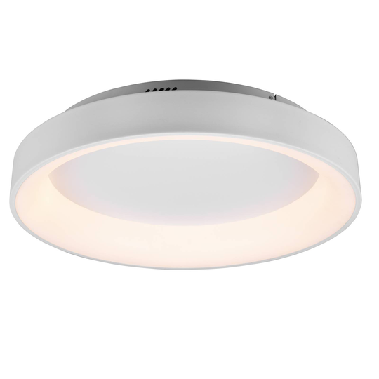 LED-taklampa Girona med fjärrkontroll, vit