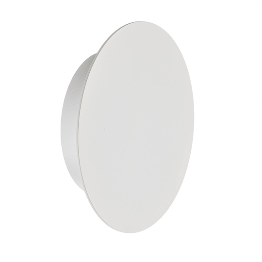 Escale Blade LED-vägglampa, matt vit, Ø 18 cm