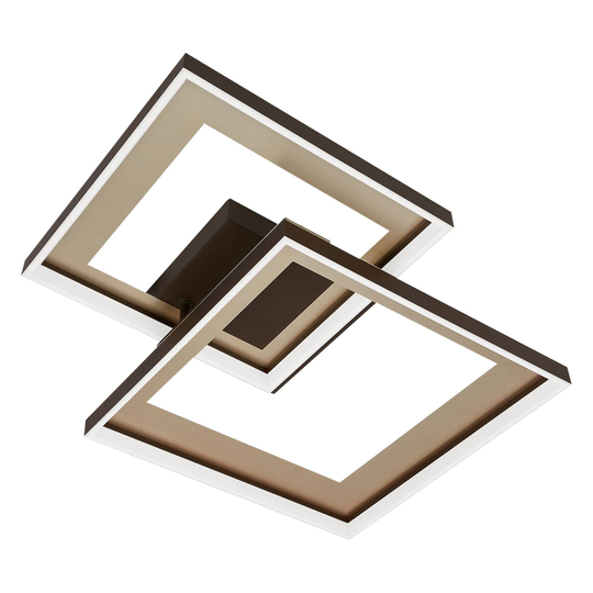 LED-taklampa Frame Blend, dimbar, CCT, guld