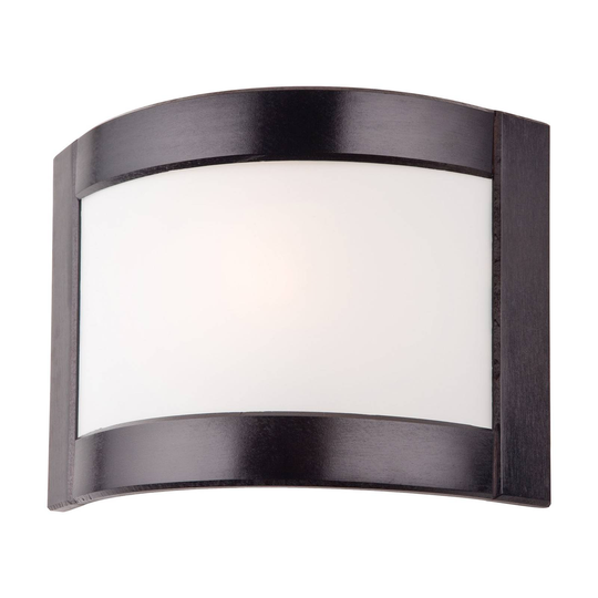 Vägglampa Zanna av trä, höjd 22 cm, wengeträ