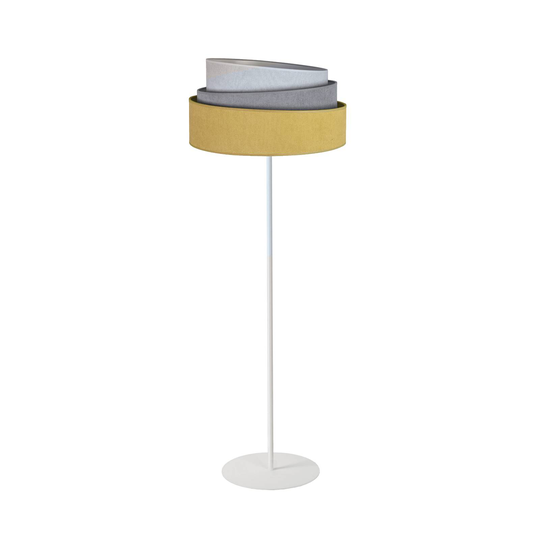 Golvlampa Pastell Trio gul/grå/ljusgrå