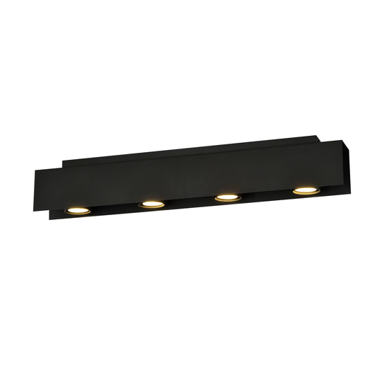 Taklampa Kenno, svart, 4 lampor
