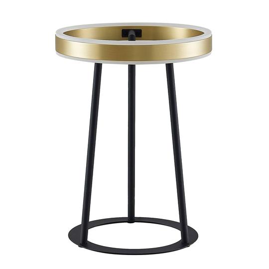 Lucande Seppe LED-bordslampa, mässing