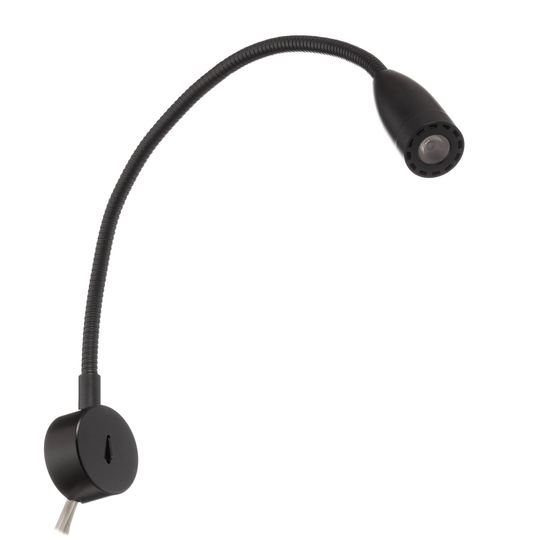 LEDS-C4 Bed LED-vägglampa rund, svart