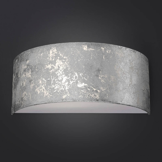 LED-vägglampa Alea dimbar, med bladsilver