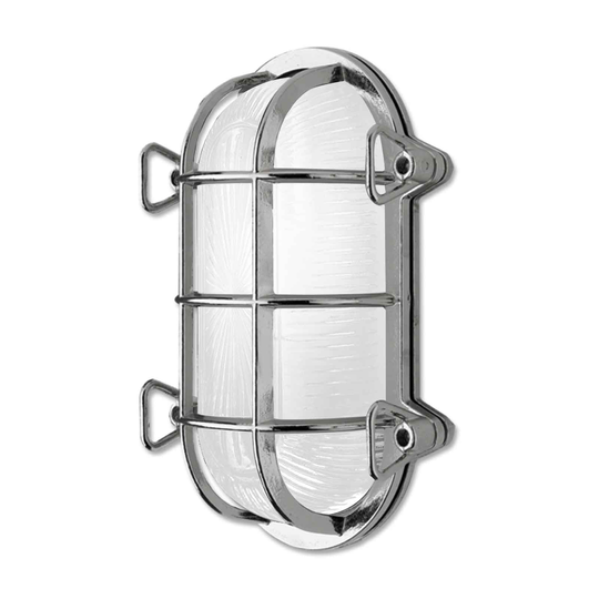 Vägglampa Tortuga 200.21, oval, nickel/opal