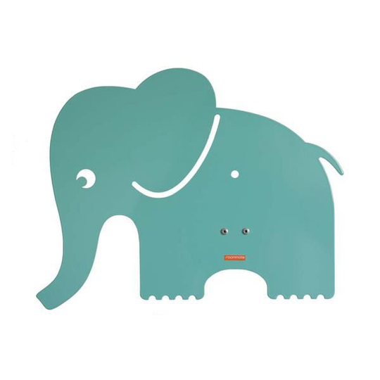 roommate Elefant Silhuettlampa Vägglampa Blå/Grön