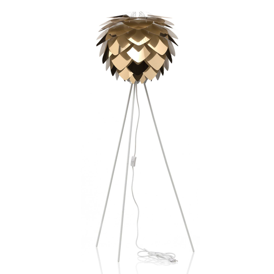 UMAGE Silvia medium golvlampa trefot mässing
