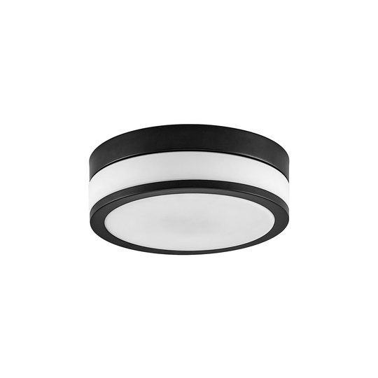 Lindby Flavi badtaklampa, Ø 28 cm, svart