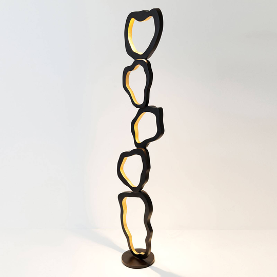LED-golvlampa Infernale, 5 lampor