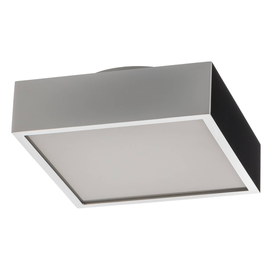 Decor Walther Cut LED-taklampa, krom, 18x18 cm
