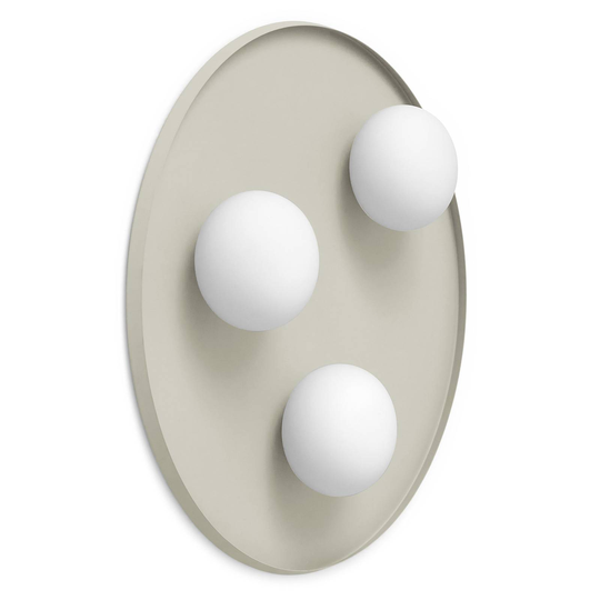 Vägglampa Pot med kulskärm, 3 lampor