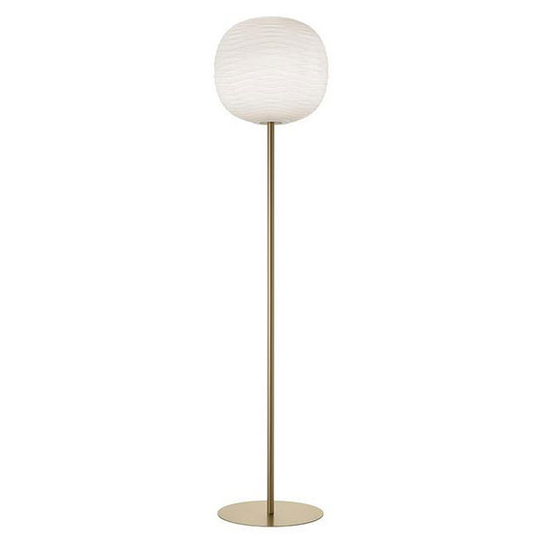 Foscarini Save Golvlampa Vit/Guld