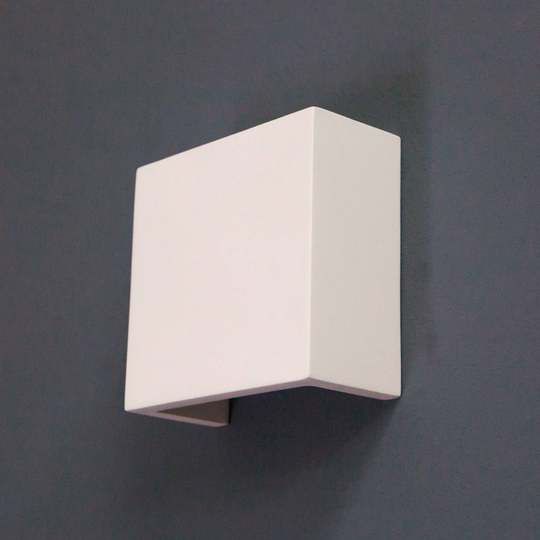 LED-vägglampa Fabiola av gips, höjd 12,5 cm