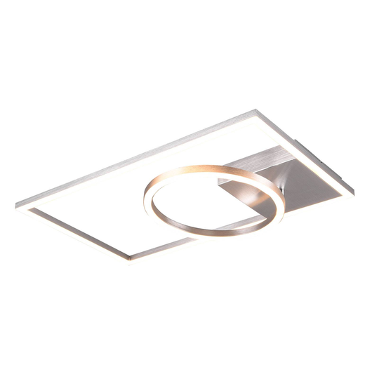 LED-taklampa Verso, dimbar, 3 000 K, aluminium