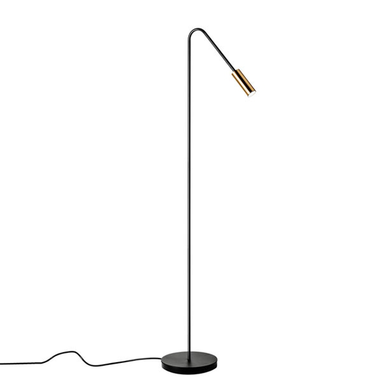 Estiluz Volta Golvlampa Svart & Guld