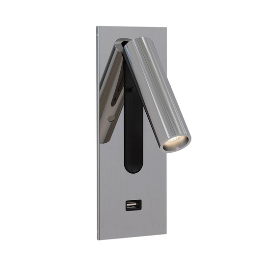 Astro Fuse LED USB LED-vägginbyggnadslampa krom