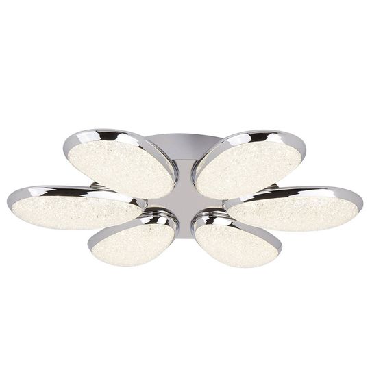 LED-taklampa Lori med Crushed-Ice-effekt