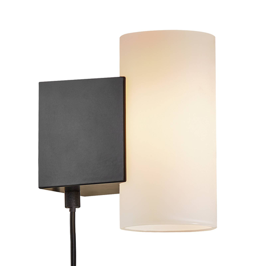 LED-vägglampa Mona, dimbar, svart