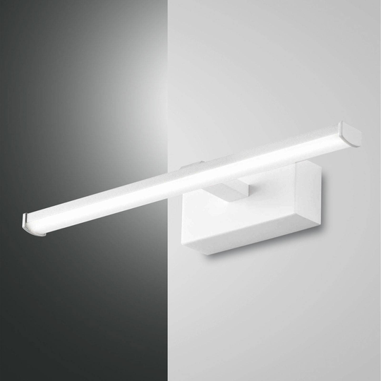 LED-vägglampa Nala, vit, bredd 30 cm