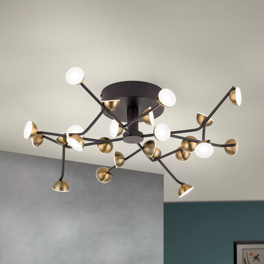 LED-taklampa Blossom, 24 lampor