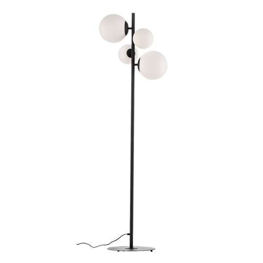 Golvlampa Bloom. 4 lampor, svart