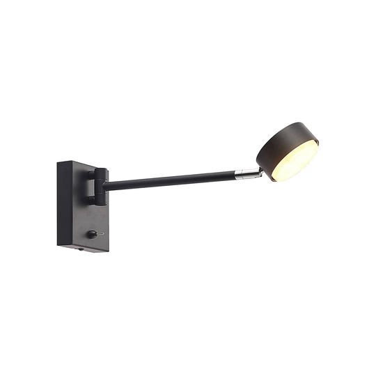 Lindby Kaylou LED-vägglampa, utstickande, svart
