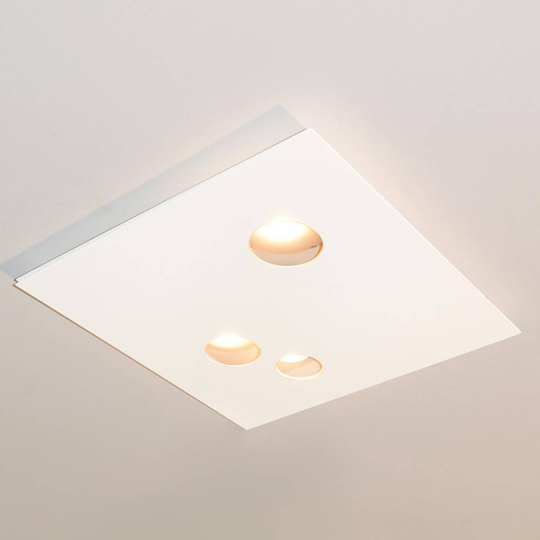 Designer-LED-taklampa Des.agn, runda hål
