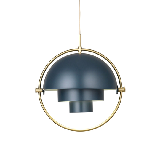GUBI Multi-Lite Taklampa Stor Mässing & Midnight Blue - Limited Edition