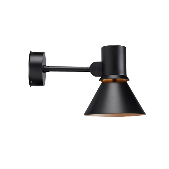 Type 80 Wall Light, Matte Black, Incl. LED 6W MAX 10W E27 600lm, 2700K