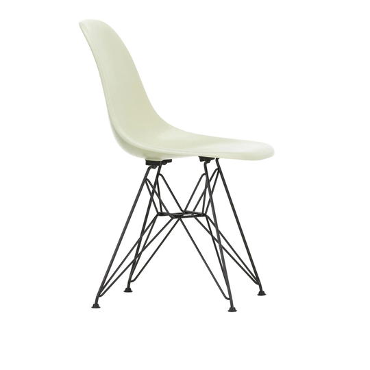 Eames Fiberglass Chair DSR - 01 Parchment /Basic Dark