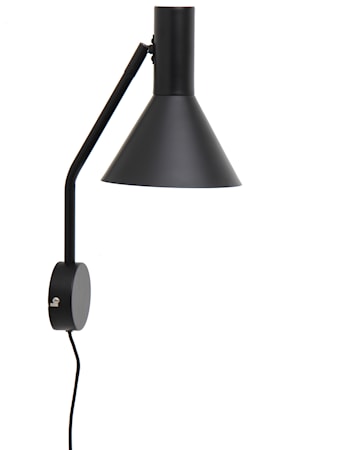 Lyss Vägglampa Matt Svart