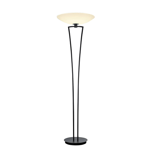 BANKAMP Lady LED-uplight-golvlampa, ZigBee, svart
