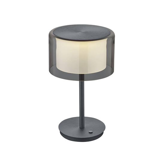 BANKAMP Grand Smoke LED-bordslampa, ZigBee