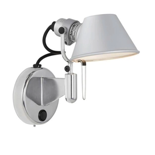 Tolomeo Micro Faretto Vägglampa, Med inbyggd On-off knapp