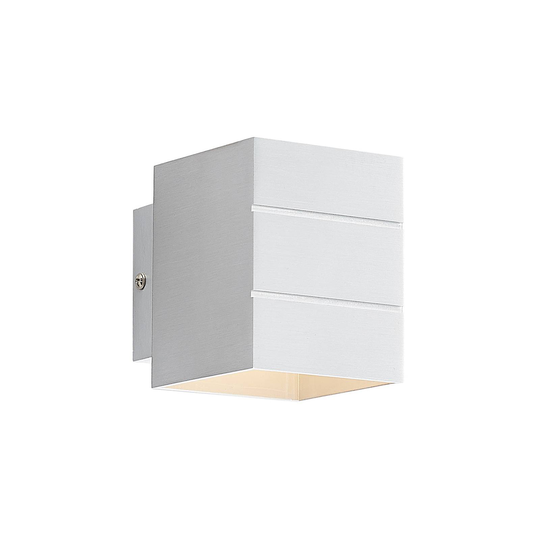 Lindby Deora vägglampa aluminium, kantig