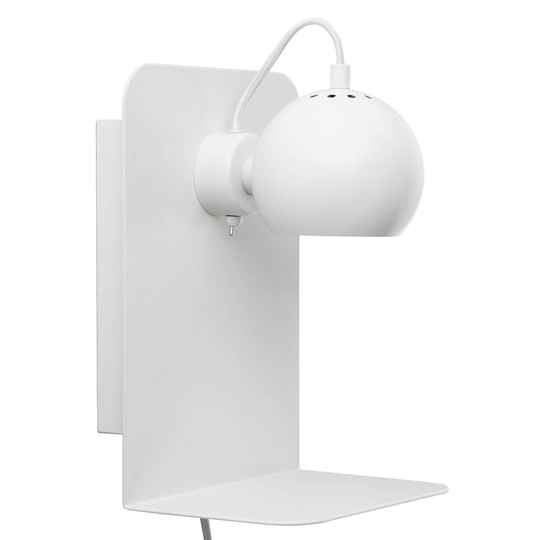 FRANDSEN Ball USB vägglampa vit