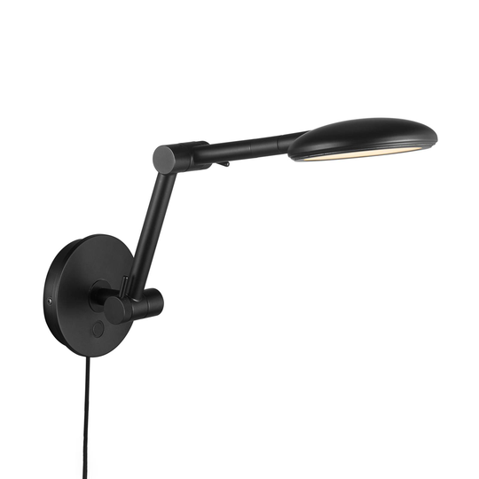 LED-vägglampa Bend med touchdimmer, justerbar