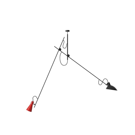 Astep VV Cinquanta Taklampa Suspension Svart/Röd