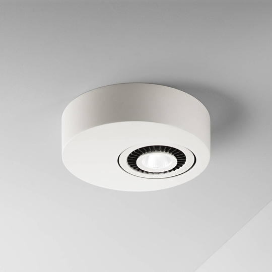 Egger Geo LED-taklampa med LED-spotlight, vit