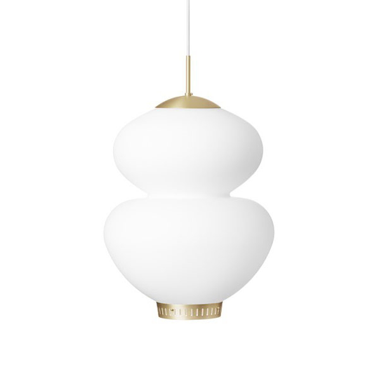 LYFA PEANUT 400 Taklampa Opal/Mässing