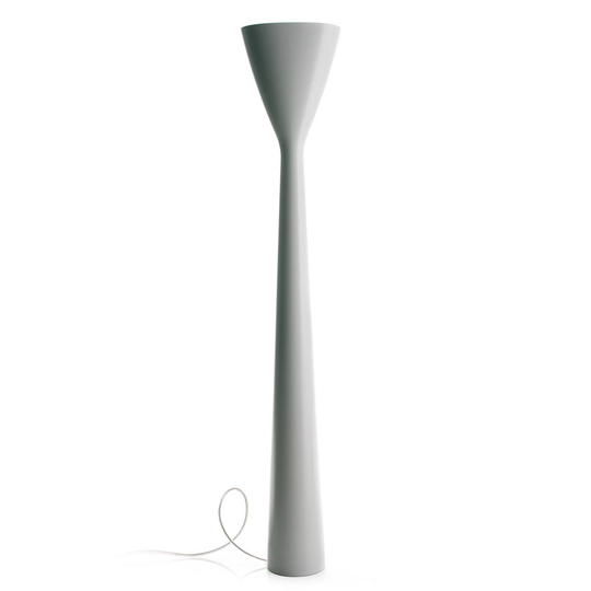 LED-uplight-golvlampa Carrara med dimmer, vit