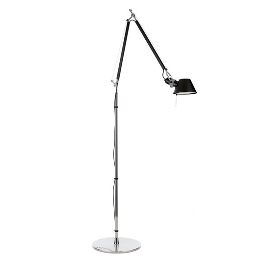 Artemide Tolomeo Golvlampa Svart