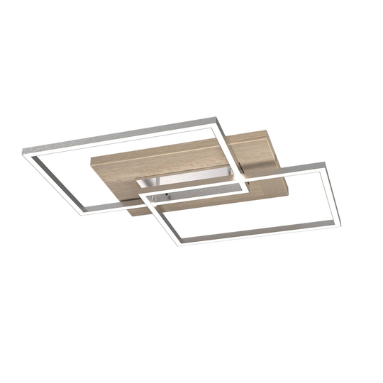 LED-taklampa Panama L, kalkbehandlad ek