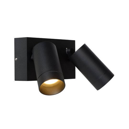 Utomhusväggspot Taylor sensor, 2 lampor svart