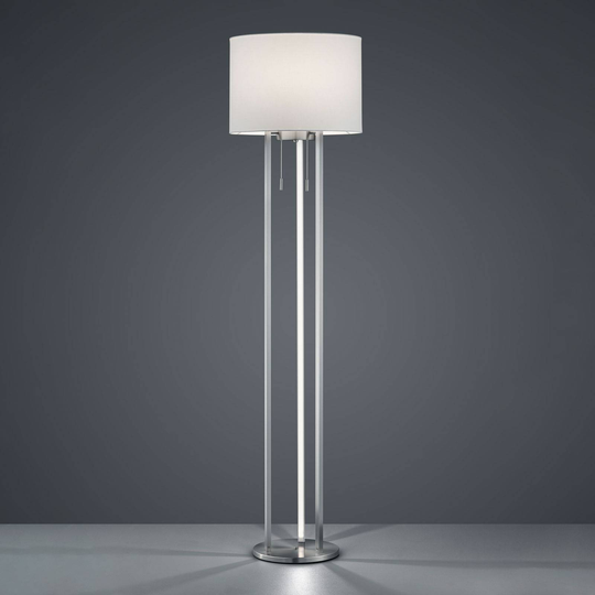 Golvlampa Tandori med textilskärm