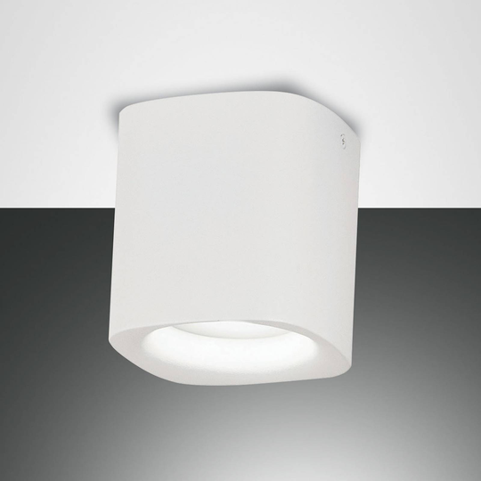 Taklampa Smooth, 1 lampa, vit, IP44
