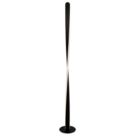 LED-golvlampa Paddle i matt svart