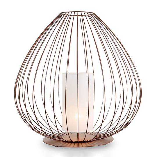 Karman Cell - bur-golvlampa, Ø 57 cm, brons